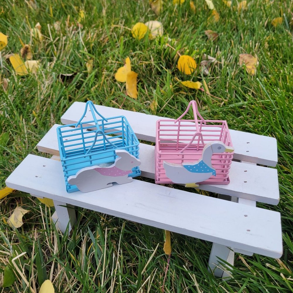 mini baskets / pink basket/ blue basket /